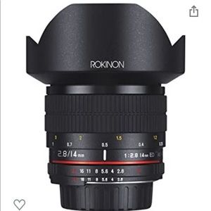 14mm Ultra Wide Angle Fixed Lens w/ Built-in AE Chip for Nikon